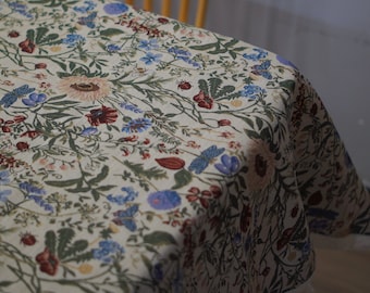Cotton and linen tablecloth,Tassels tablecloth,Custom tablecloth,Housewarming gift,Rectangle tablecloth,Round tablecloth,Oval tablecloth