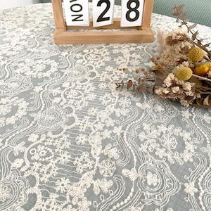 Lace tablecloth,Wedding tablecloth,Country tablecloths,Custom tablecloth,Vintage tablecloth,Party tablecloth,Soft tablecloth,Rectangle,Decor
