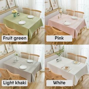 Cotton and Linen Tablecloth,custom Tablecloth,rectangle Tablecloth ...