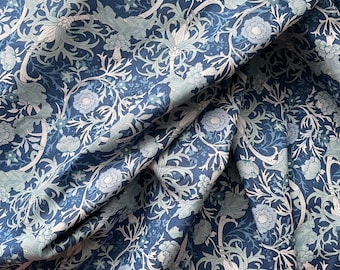 Cotton tablecloth,Square tablecloth,Rectangular tablecloth,Housewarming gift,Blue tablecloth,Flowers pattern tablecloth,Custom tablecloth