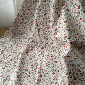 Cotton tablecloth,Rectangle tablecloth,Square tablecloth,Cottage tablecloth,Housewarming gift,Floral tablecloth,Printed tablecloth,Blue,Red