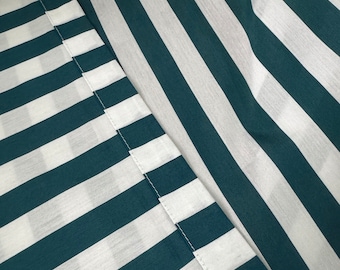 Cotton tablecloth/Green tablecloth/Custom tablecloth/Stripe tablecloth/Rectangle tablecloth/Printed tablecloth/Housewarming gift/Decor