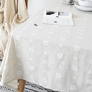 Cotton and linen tablecloth,Square tablecloths,rectangle tablecloths,small tablecloths,kitchen gift,housewarming,Embroidery patterns