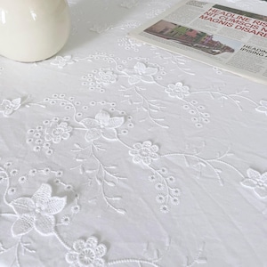 Lace embroidery tablecloth,Custom tablecloth,Rectangle tablecloth,Round tablecloth,Floral tablecloth,Cotton tablecloth,Housewarming gift