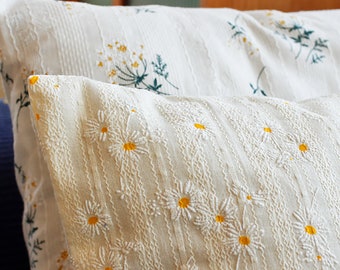 Flowers Cotton pillow cases,New Year gift,funny presents,Moving House gift,throw pillow,decorative pillow,bedroom pillow