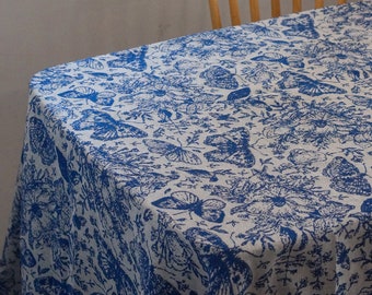 Blue tablecloth,Rectangle tablecloth,Square tablecloth,Round tablecloth,Custom tablecloth,Polyester tablecloth,Floral tablecloth,Tassel
