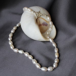 Freshwater pearl necklace/silver 925