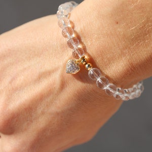 Ice Drop Clear Quartz Bracelet