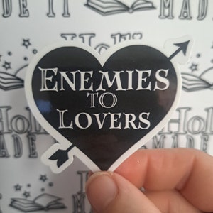 Enemies to Lovers Sticker, booktok, laptop sticker, spicy sticker, bookish, book lover, bookish gift, kindle sticker, smutty sticker