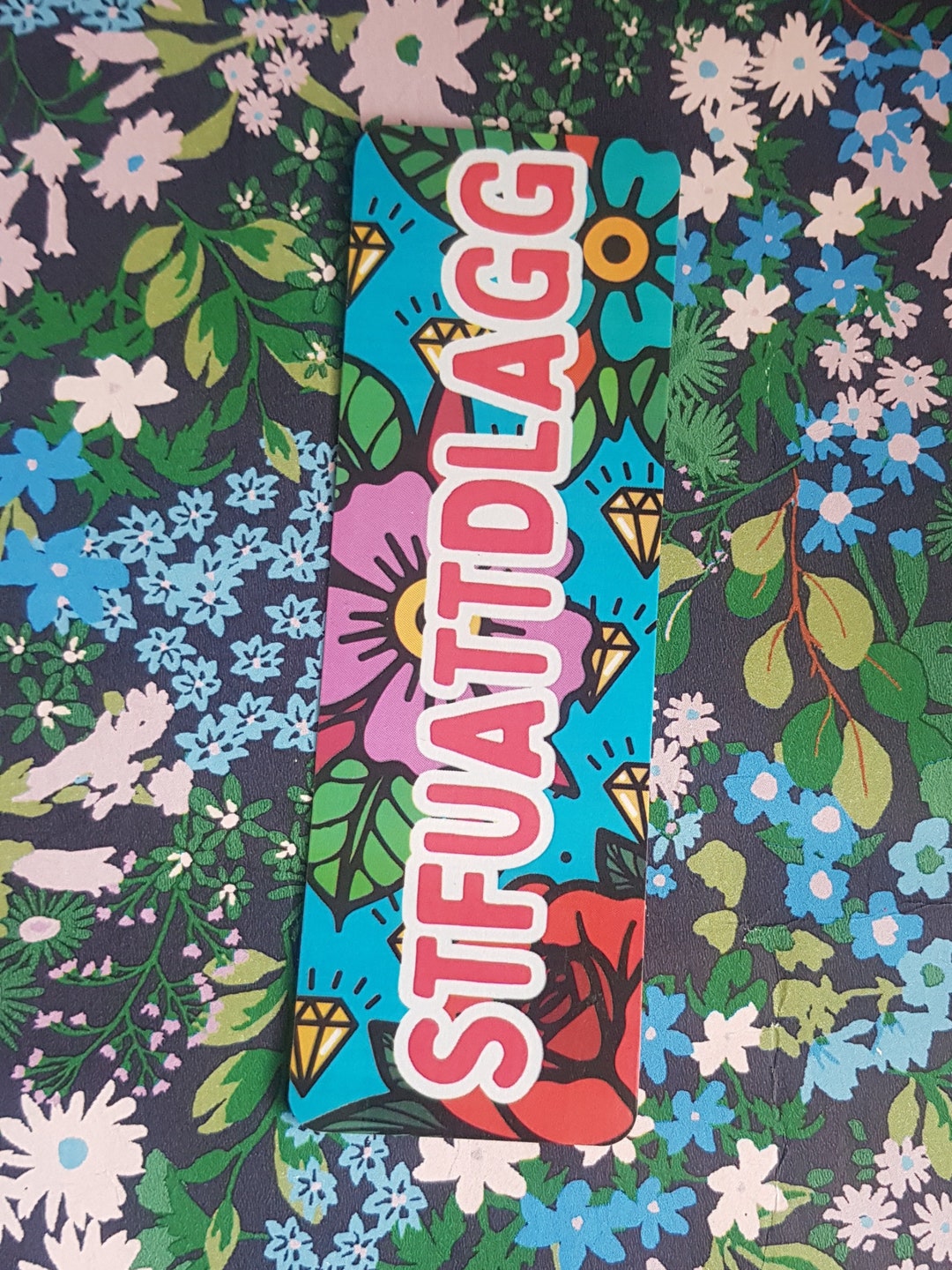 STFUATTDLAGG, STFUATTDLAGG Bookmark, Booktok, Funny Bookmark, Smut