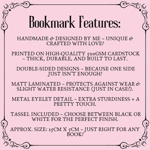 Spicy Book Lover Bookmark: "I Read It Like a Lady" - Handmade Reader Gift image 3