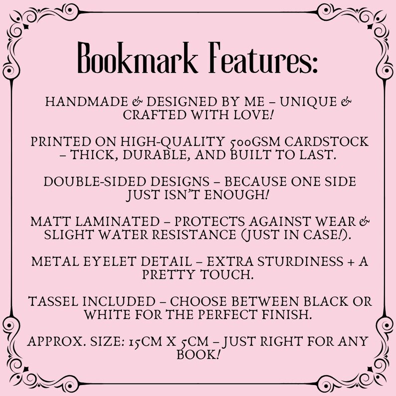 Spicy Book Lover Bookmark: "I Read It Like a Lady" - Handmade Reader Gift image 3