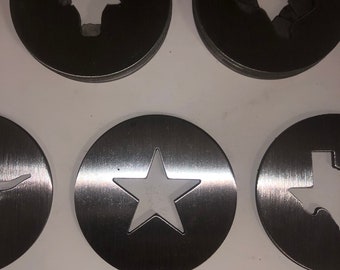 Set of 4 Stainless Pitching Washers  STAR