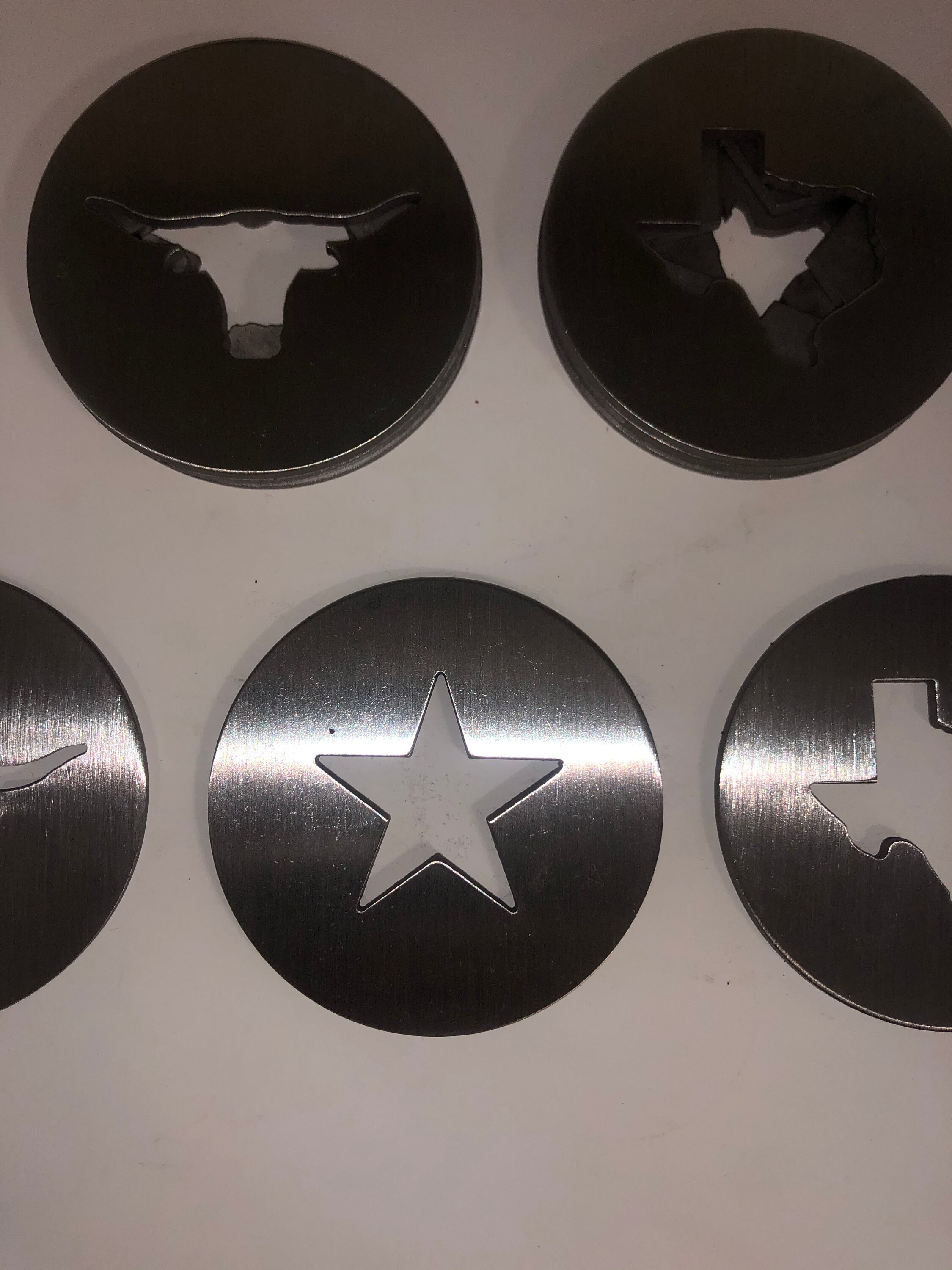 Set of 4 Stainless Pitching Washers STAR Etsy