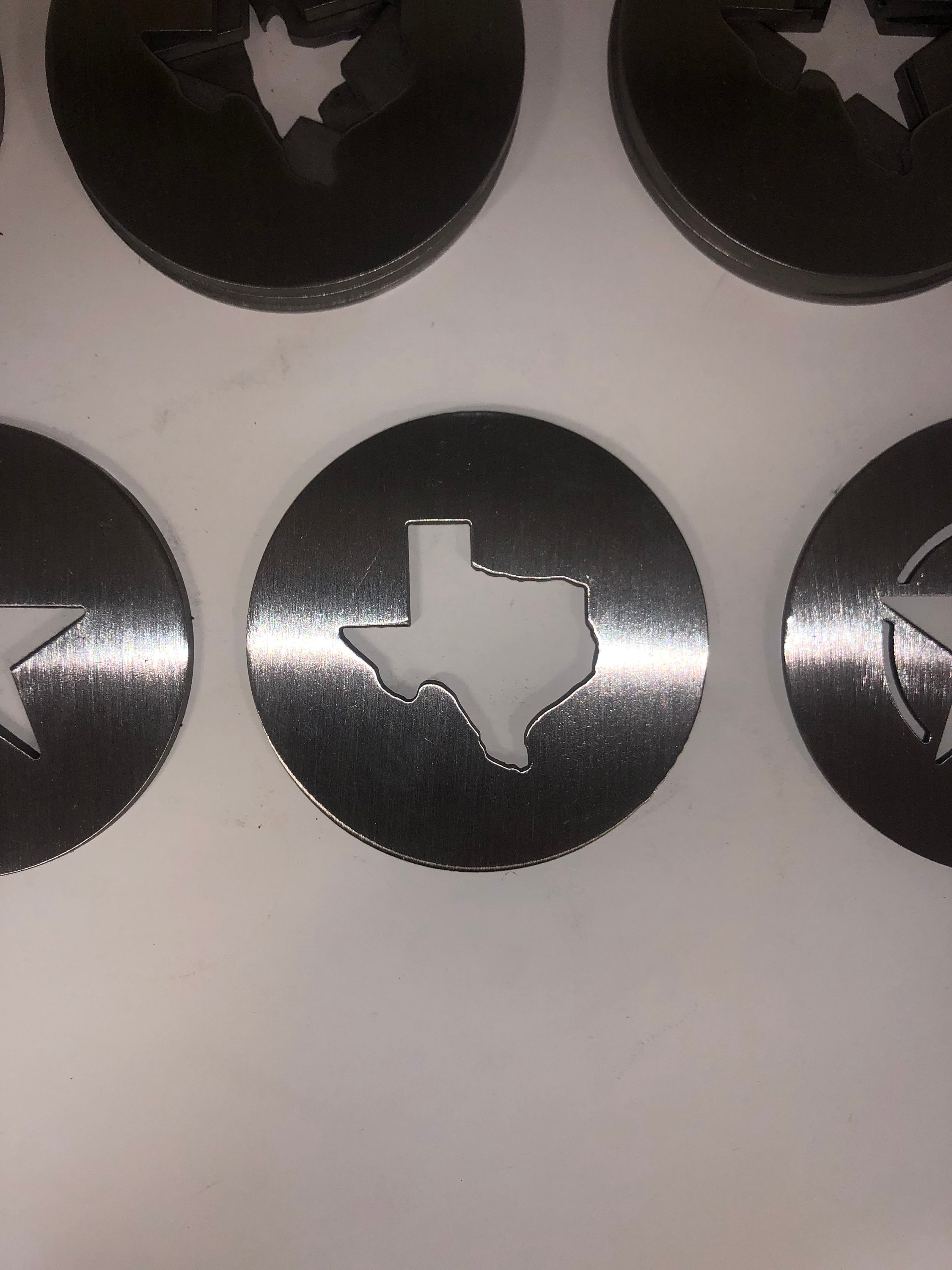 Set of 4 Stainless Pitching Washers Texas State Etsy