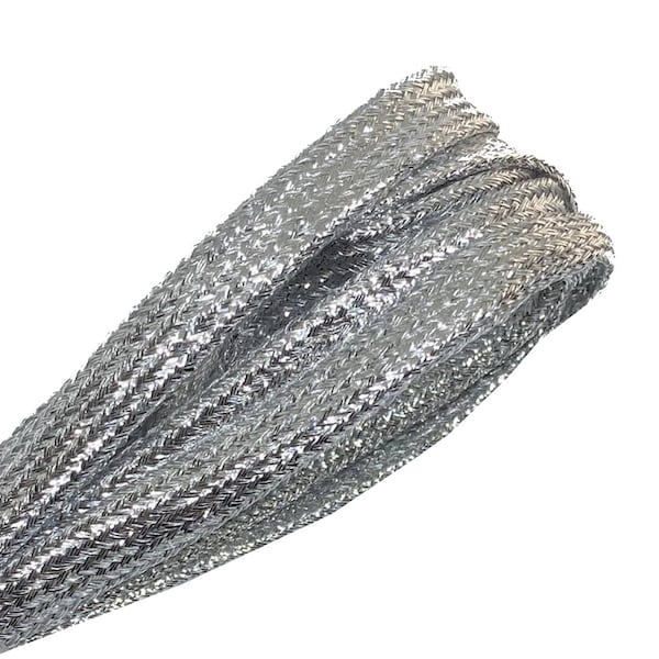 Flat silver glitter shoelaces