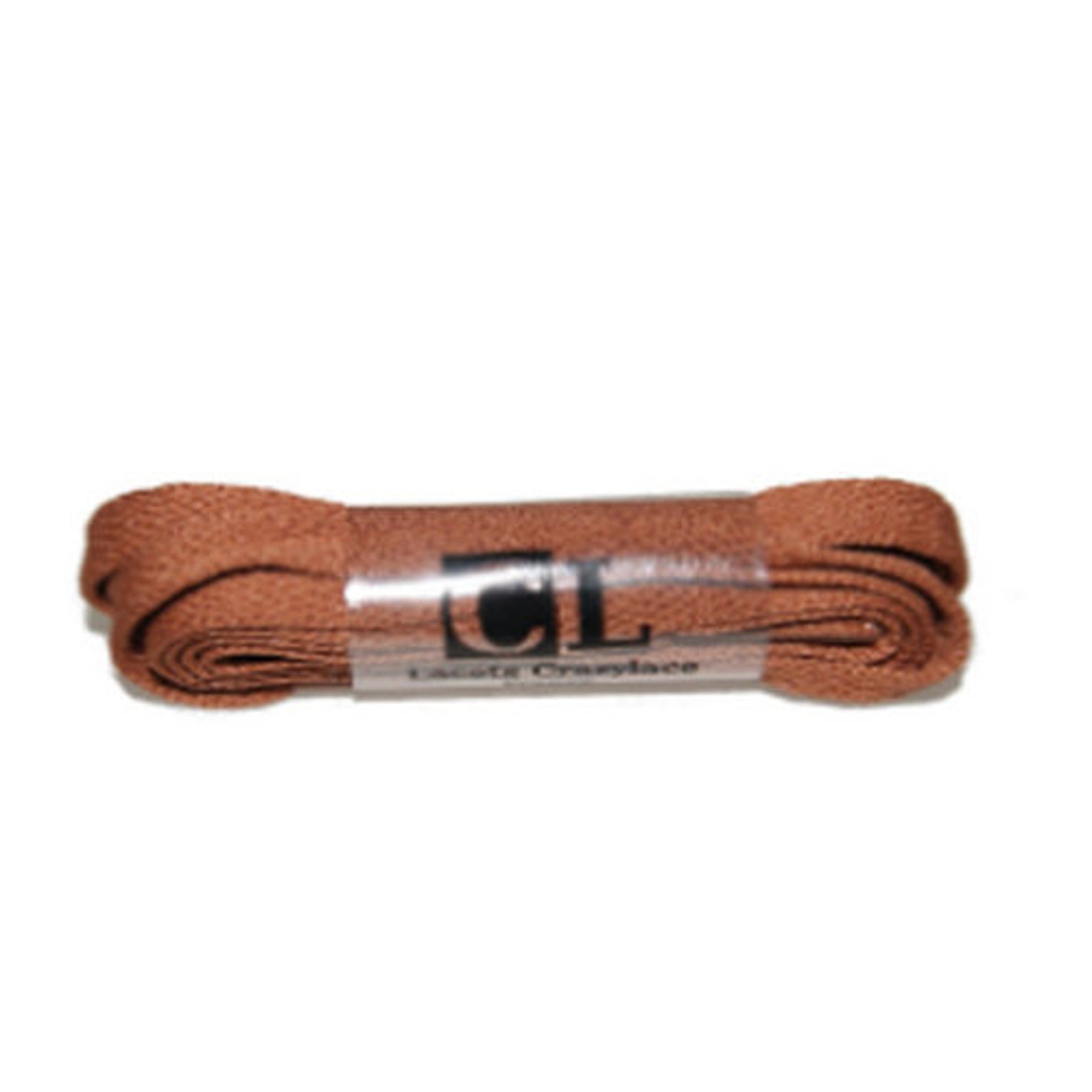 brown flat laces
