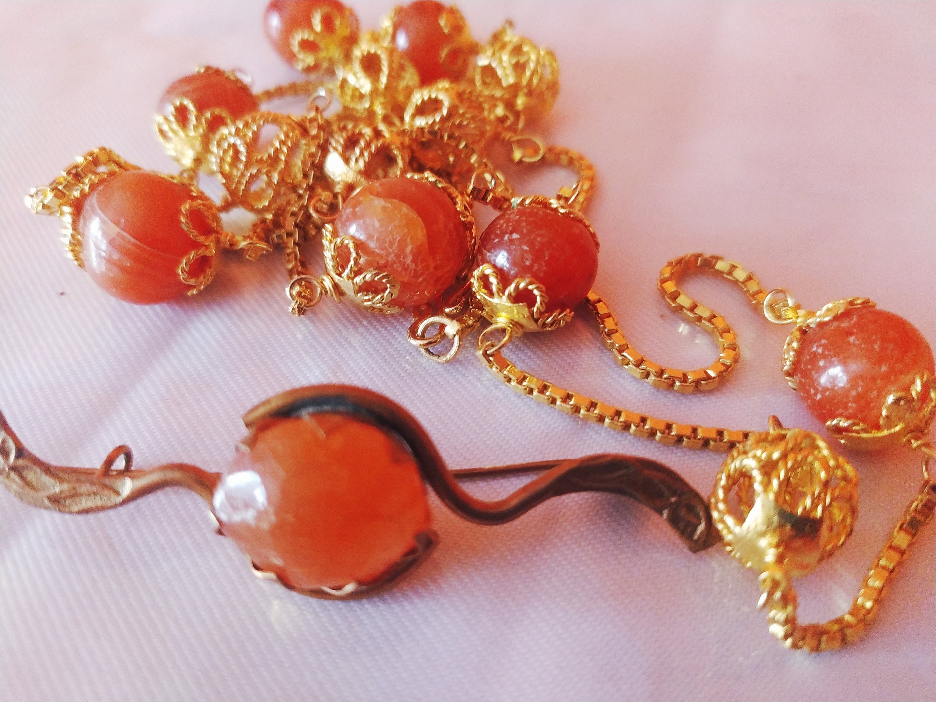 Traditional sri lankan silver mix agasthi mala necklaceand Etsy