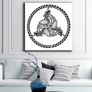 Keltisch beschermingsamulet | Keltische adelaar - magisch patroon | Afdrukbare muurkunst| Digitale svg-, dxf-, eps-, png- en jpeg-bestanden