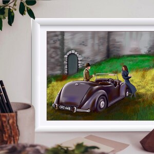 Outlander Print: Claire and Frank, Scottish Landscape (Digital Download)