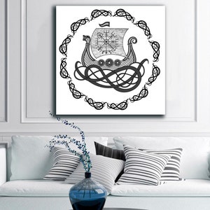 Celtic drakkar| Svg,Dxf, EPS,PNG, Jpeg digital files| printable wall art|