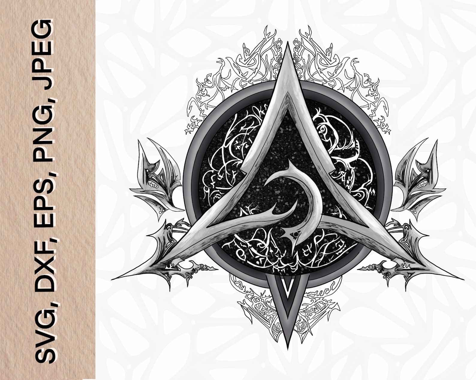 Triangular Runes Celtic Knot Asgard Symbol: Runes Triangle Amulet (digital Files) - Etsy