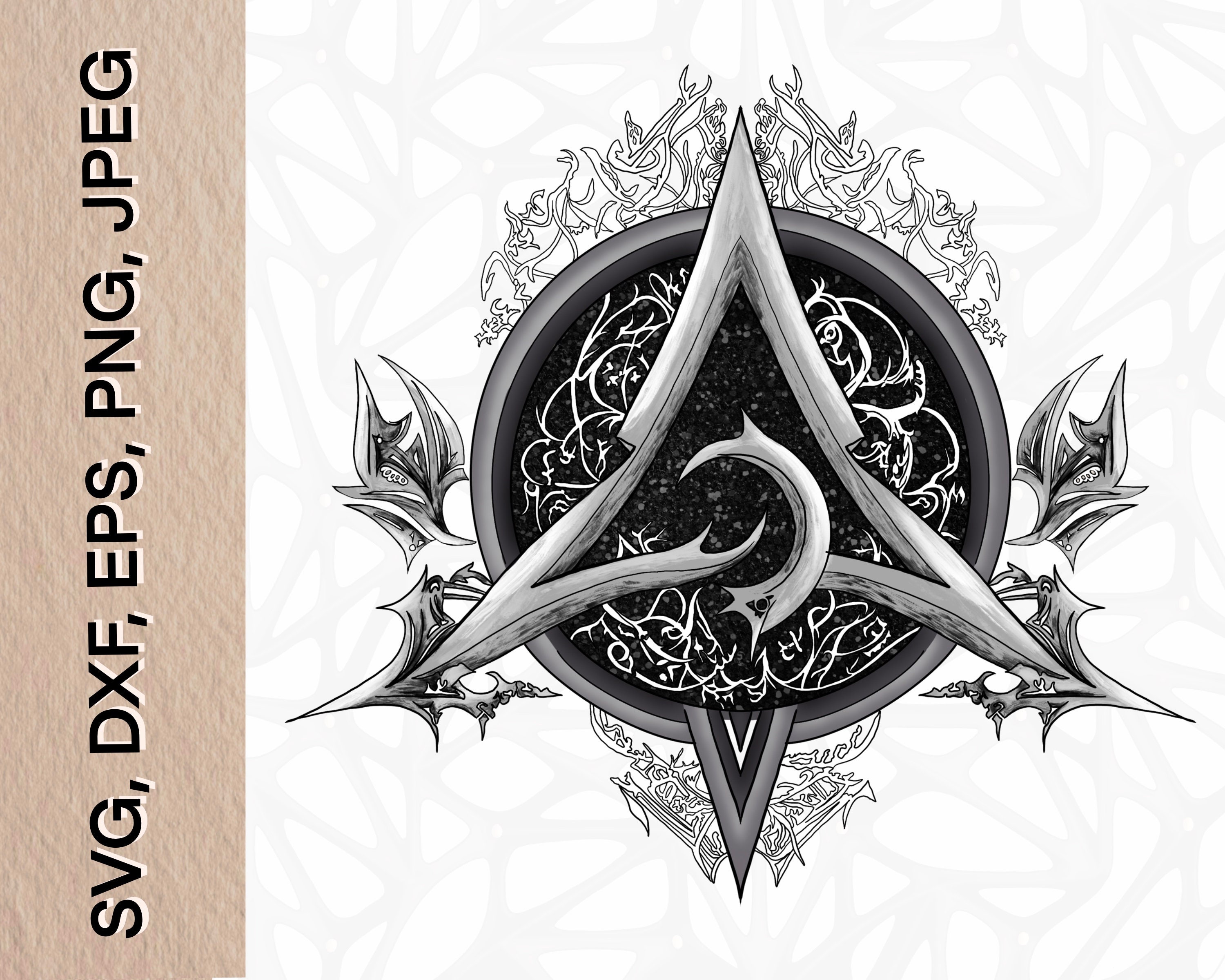 Links Rune Triangle Celtic Knot Asgard Symbol: Runes Triangle Amulet (digital Files) - Etsy