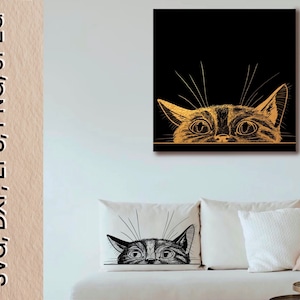 Cat Svg, PNG, Dxf, EPS, Jpeg digital files| Instant download Printable| Digital Print Design