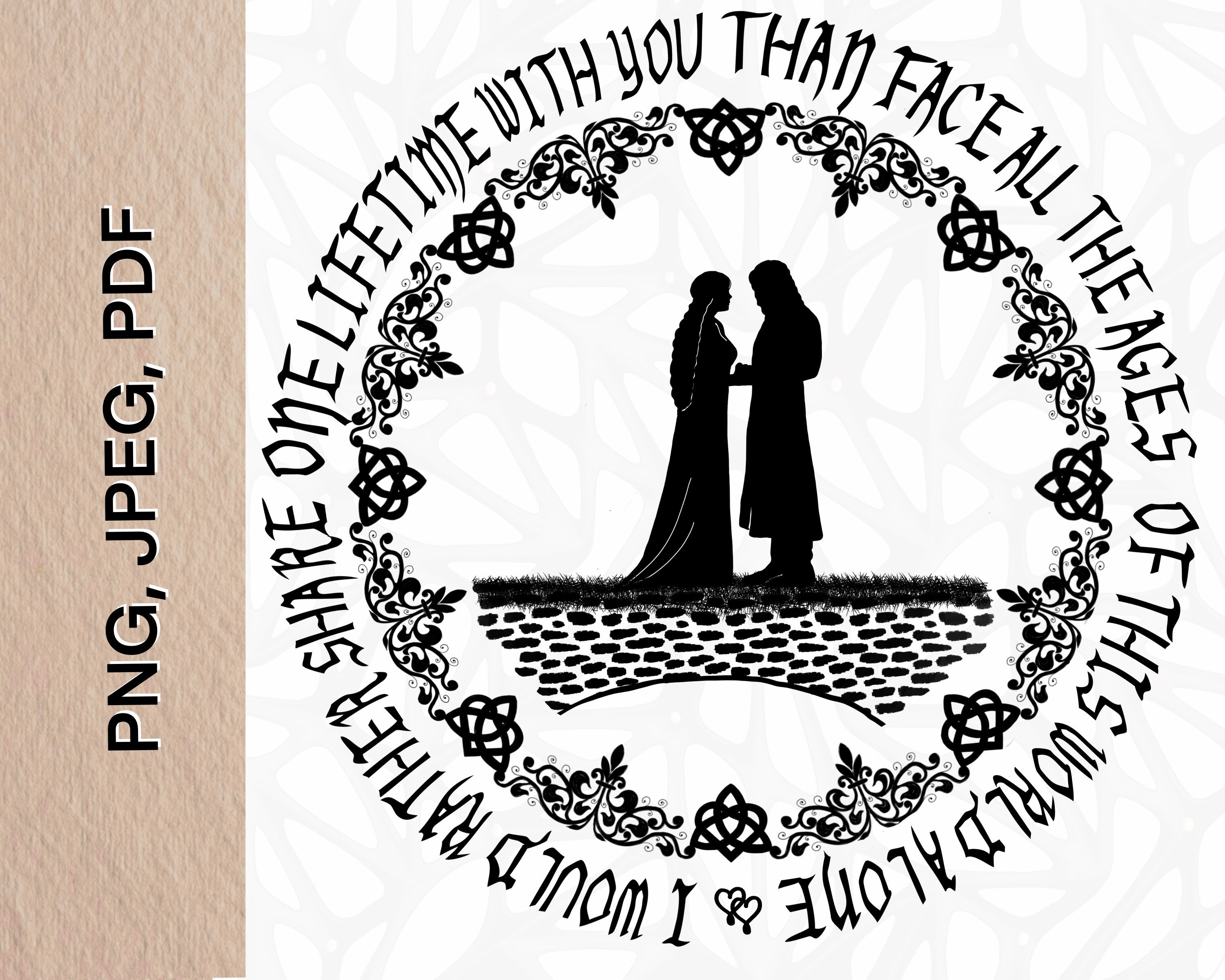 Aragorn Arwen Print - Etsy