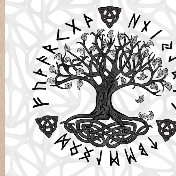 World tree | Yggdrasil art| Svg,Dxf, EPS,PNG, Jpeg digital files| printable wall art|