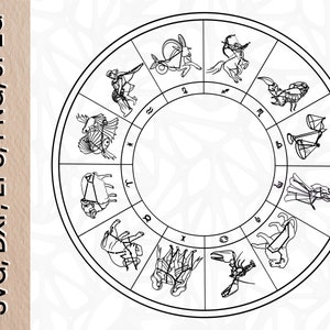 Astrologie Sternzeichen Druck SVG, PNG, JPEG, DXF, Eps Originelles Geburtstagsgeschenk| Astrologie Kunst | Geschenk für Freund