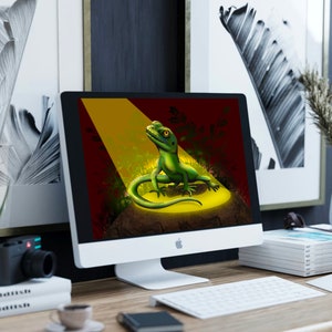 PRINTABLE Card Lizard With Footprints Clipart, Png and Jpeg Files ...