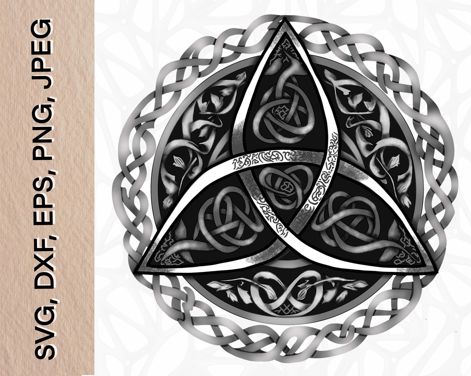Triangular Rune Celtic Knot Asgard Symbol | Runes, Triangle Amulet (digital Files) - Etsy