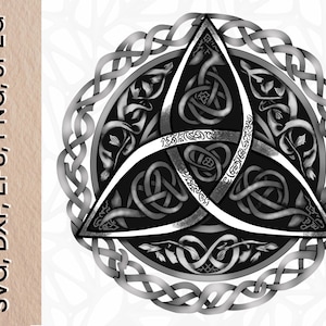 Magisch symbool Asgard-symbool Runen- en driehoeksymbool |Keltisch beschermingsamulet |  Digitale svg-, dxf-, eps-, png-, jpeg-bestanden | Afdrukbare muurkunst|