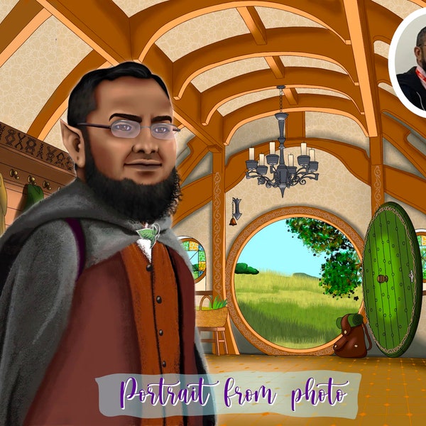 Custom Portraits Lord the Rings - Etsy