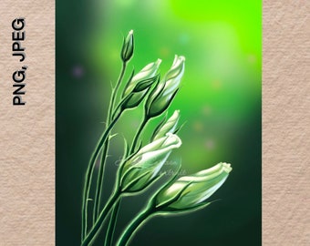 Freesia Refracta Flower Print: Original Botanical Art (Digital Download)