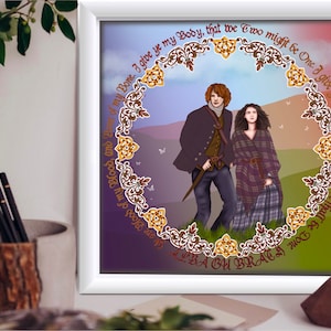 Outlander gift, Digital files Instant download |Outlander art prints download