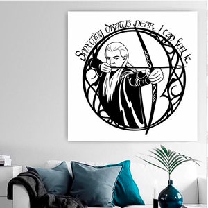 Tolkien-citaat| Er komt iets dichterbij. Ik voel het. Svg, Dxf, EPS, PNG, JPEG digitale bestanden