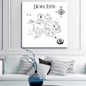 Nimmerland Karte | Peter Pan SVG, Dxf, EPS, PNG, JPEG digitale Dateien