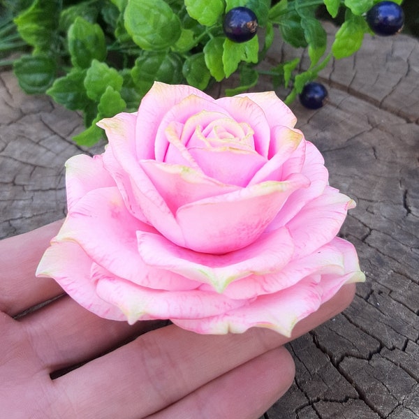 Moule en silicone Rose 3D Savon Fleur silicone moule Rose moule Cire Bougies moule 3D Grande Rose Silicone Moule Savon faisant des Fournitures