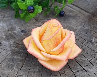 Stampo in silicone a forma di rosa inglese, per la produzione di saponi e candele