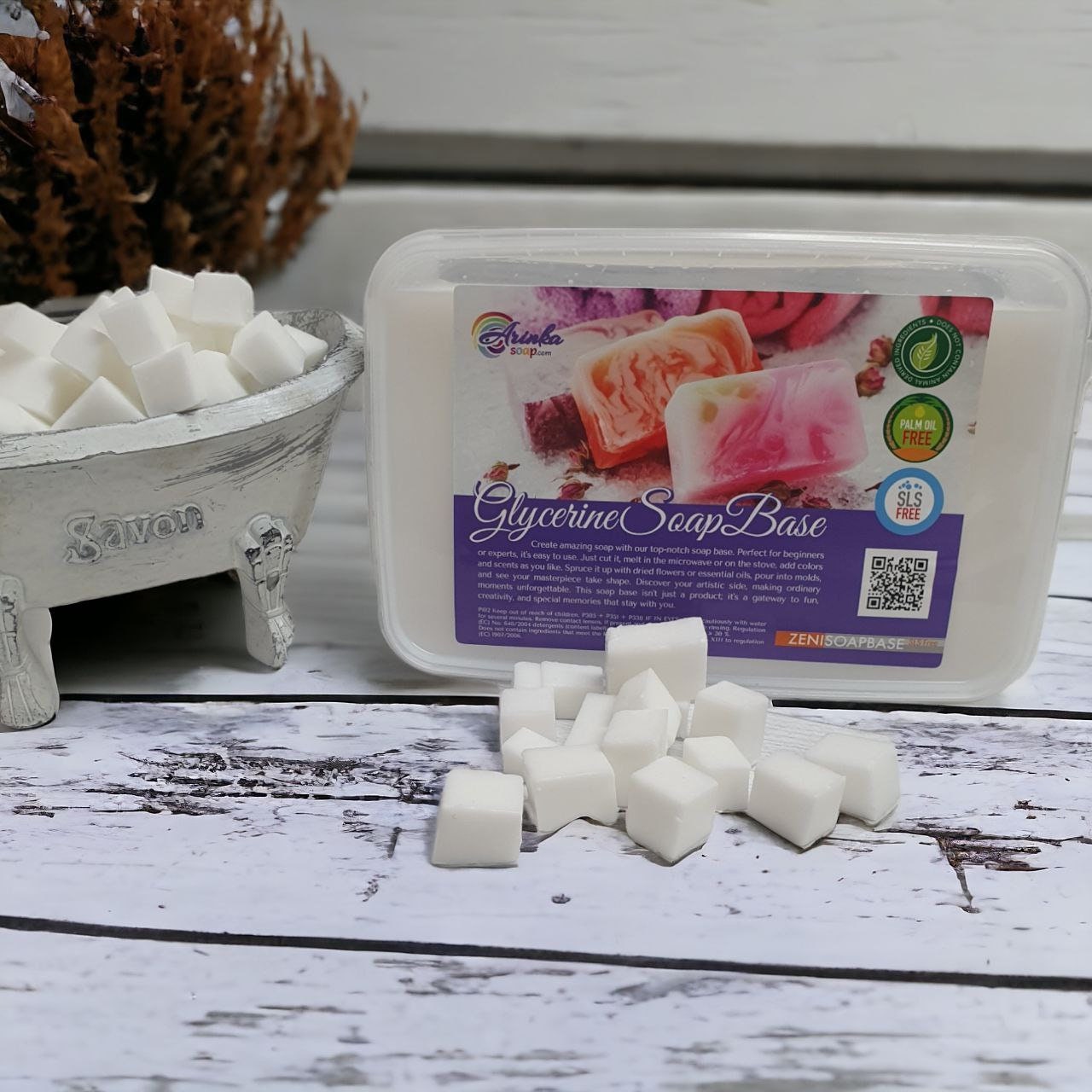 Low Sweat White Melt and Pour Soap Base, SLS Free Crystal