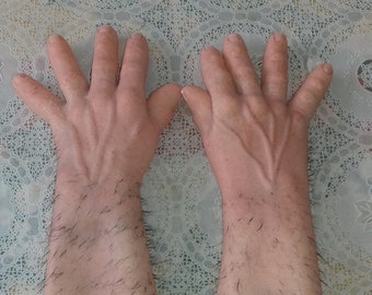 Lange Silikon Menschenhände Handschuhe