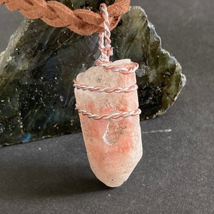 Red Hematoid Quartz (Fire Quartz/Red Quartz) necklace