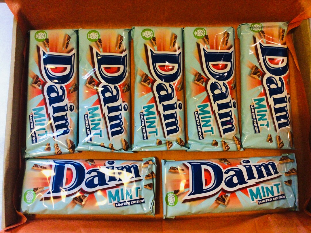 DAIM CHOCOLATE BAR Gift Box Mint Bar Chocolate Gift Box Etsy
