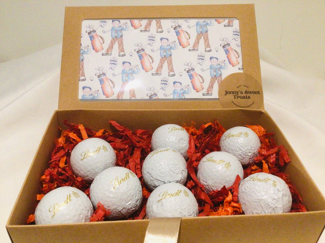 LINDT CHOCOLATE GOLF Balls Gift Box Contains Lindt Luxury Golf Balls