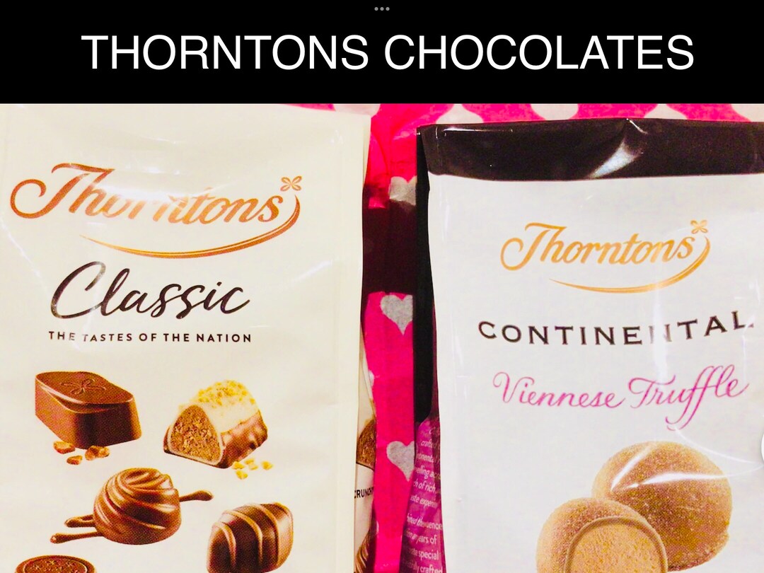 THORNTONS CHOCOLATE GIFT Box Contains Assorted Classic and Continental