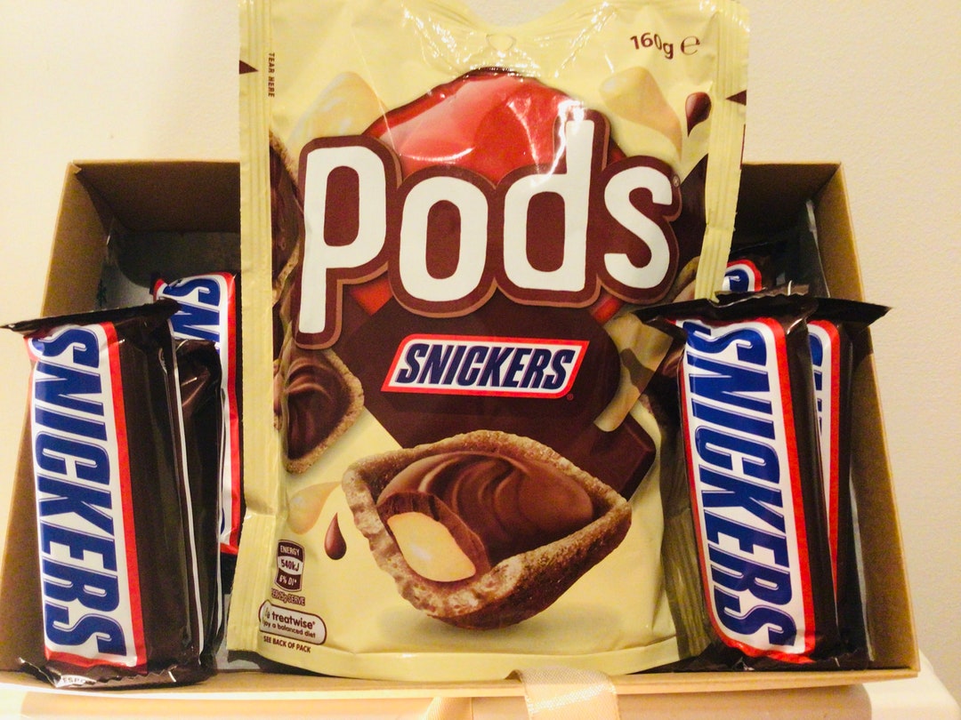 SNICKERS GIFT BOX Contains Snickers Pods and Snickers Etsy