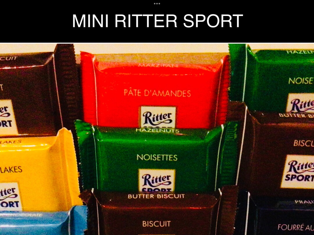 RITTER MINI Chocolate Bars Ritter Assorted Flavoured MINI Chocolate