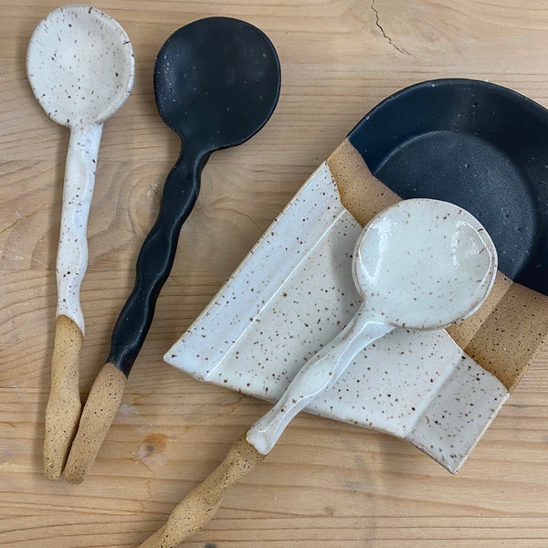 Ceramic Spoon | Handmade | Cereal Spoon | Salt Spoon | Cocktail Stirer